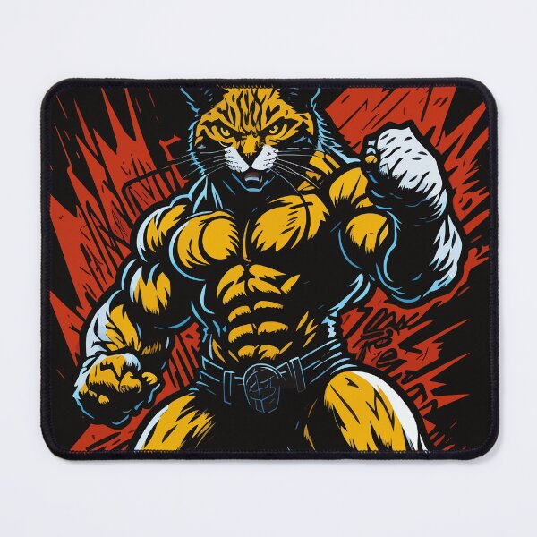 Item preview, Fighter Cat: Fierce Feline Ready to Take on Anything! designed and sold by Diegos-.