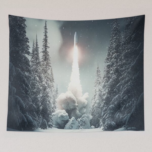 Item preview, Winter Missile Launch designed and sold by DigitizedArt.