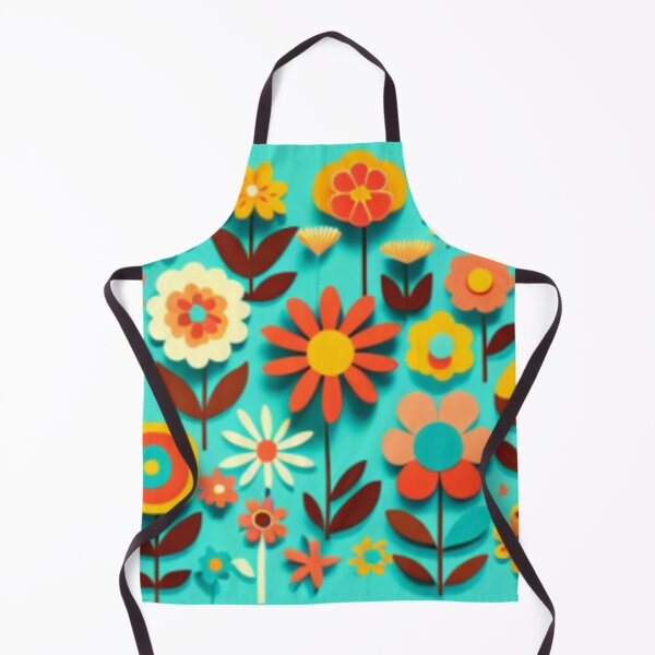 Artikelvorschau, Happy Simple Flower Collage Pattern By Brandon Cable entworfen und verkauft von BrandonArtWorld.
