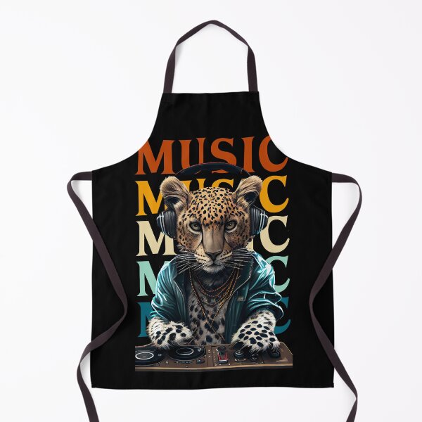 Item preview, dj leopard portrait designed and sold by WildPortrait.