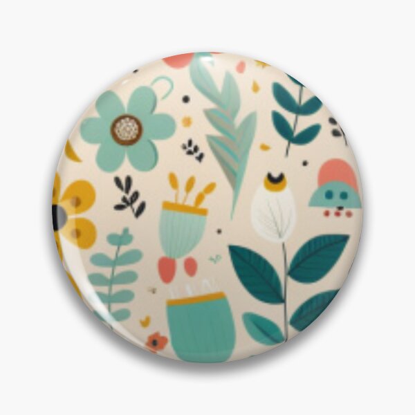 Artikelvorschau, Happy Simple Flower Collage Pattern By Brandon Cable entworfen und verkauft von BrandonArtWorld.
