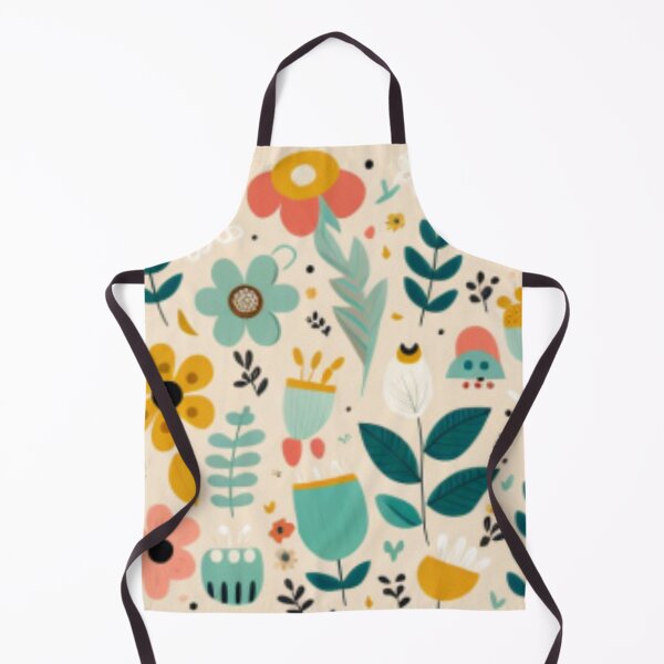Artikelvorschau, Happy Simple Flower Collage Pattern By Brandon Cable entworfen und verkauft von BrandonArtWorld.