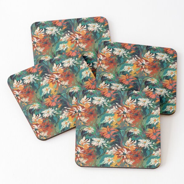 Item preview, Van Gogh-Inspired Daisies Pattern - Flowy and Visible Strokes with a Touch of Vibrancy designed and sold by TopArtsy.