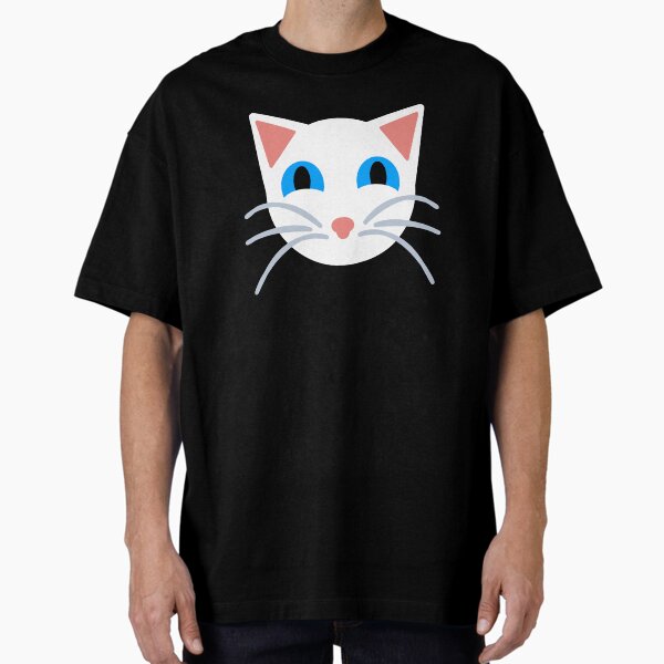 Cute White Cat Oversized T-Shirt