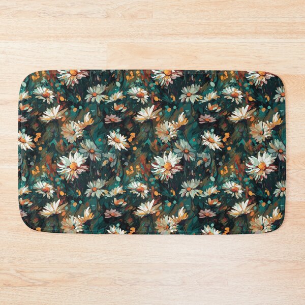 Item preview, Van Gogh-Inspired Daisies Pattern - Expressive Brushstrokes and Splashes of Paint designed and sold by TopArtsy.