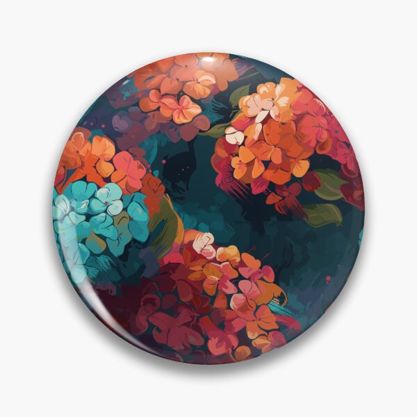 Item preview, Van Gogh-Inspired Hydrangeas Pattern - Expressive Strokes designed and sold by TopArtsy.