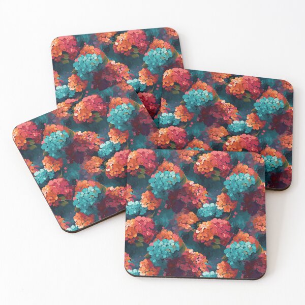 Item preview, Van Gogh-Inspired Hydrangeas Pattern - Expressive Strokes designed and sold by TopArtsy.