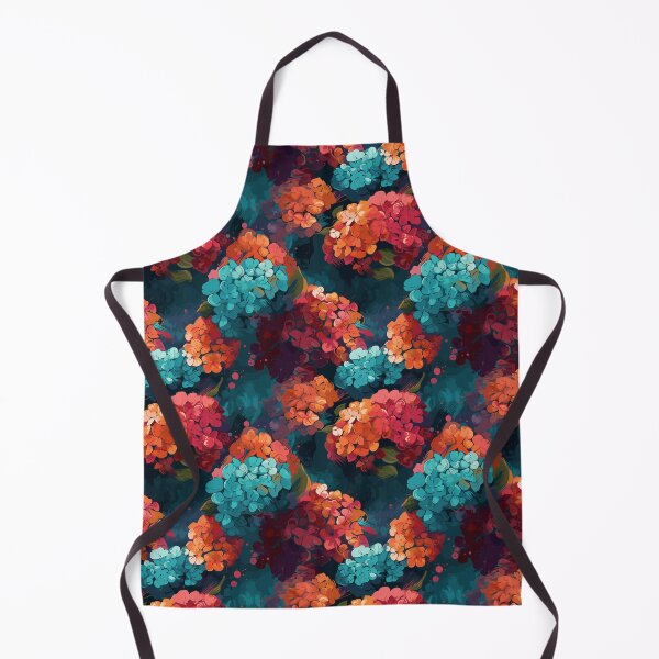 Item preview, Van Gogh-Inspired Hydrangeas Pattern - Expressive Strokes designed and sold by TopArtsy.