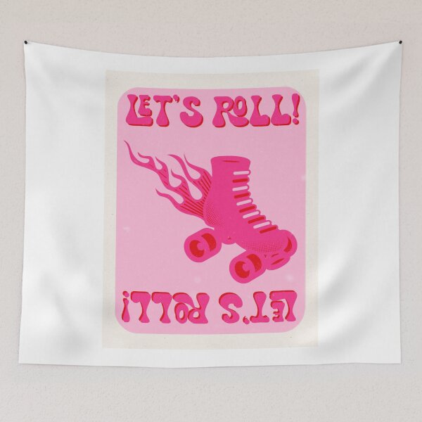 Item preview, let's roll! - pink and red designed and sold by Julia Santos.