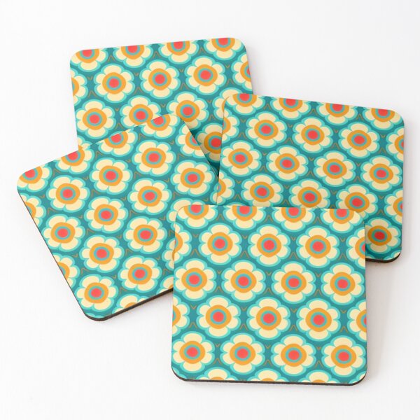Item preview, Happy Simple Flower Collage Pattern By Brandon Cable designed and sold by BrandonArtWorld.