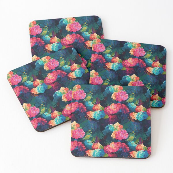 Item preview, Van Gogh-Inspired Hydrangeas Pattern - Bold Color Contrasts and Expressive Strokes designed and sold by TopArtsy.
