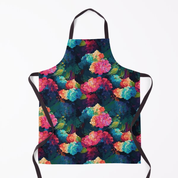 Item preview, Van Gogh-Inspired Hydrangeas Pattern - Bold Color Contrasts and Expressive Strokes designed and sold by TopArtsy.