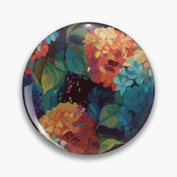 Item preview, Van Gogh-Inspired Hydrangeas Pattern - Expressive Strokes designed and sold by TopArtsy.