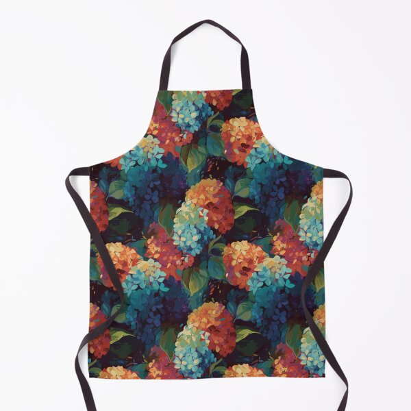 Item preview, Van Gogh-Inspired Hydrangeas Pattern - Expressive Strokes designed and sold by TopArtsy.