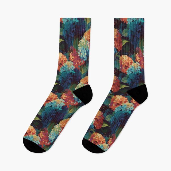 Item preview, Van Gogh-Inspired Hydrangeas Pattern - Expressive Strokes designed and sold by TopArtsy.