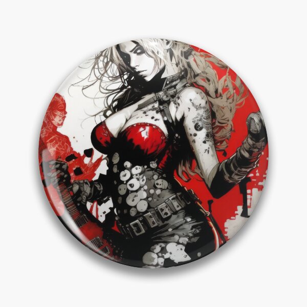 Item preview, ROCKER GIRL LEATHER SUIT SPLASH ELECTRIC GUITAR DESTROYER designed and sold by ogirdorgraphics.