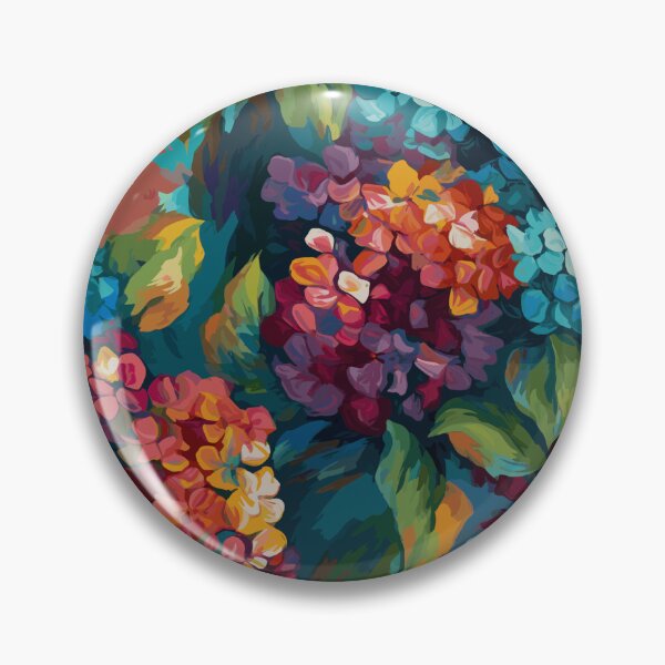 Item preview, Van Gogh-Inspired Hydrangeas Pattern - Textured Background and Expressive Strokes designed and sold by TopArtsy.