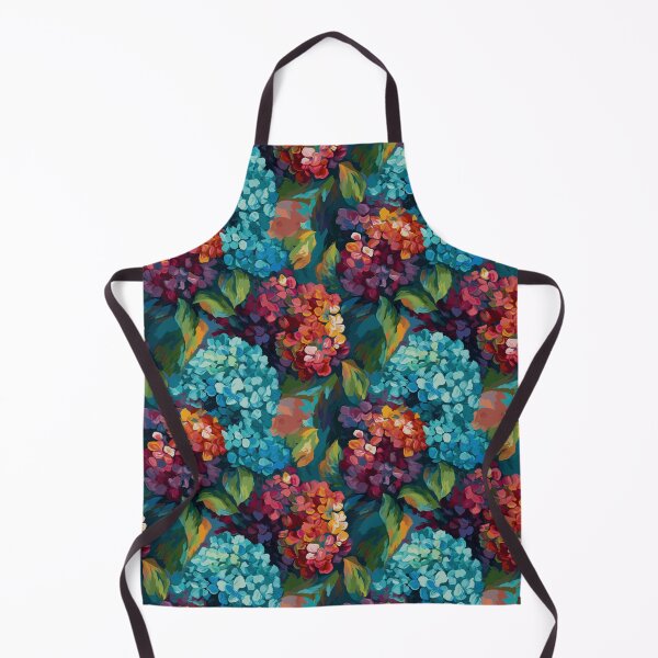 Item preview, Van Gogh-Inspired Hydrangeas Pattern - Textured Background and Expressive Strokes designed and sold by TopArtsy.