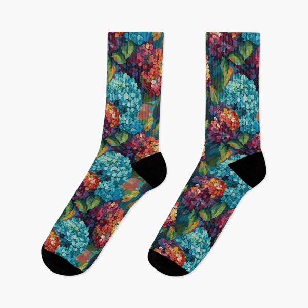 Item preview, Van Gogh-Inspired Hydrangeas Pattern - Textured Background and Expressive Strokes designed and sold by TopArtsy.