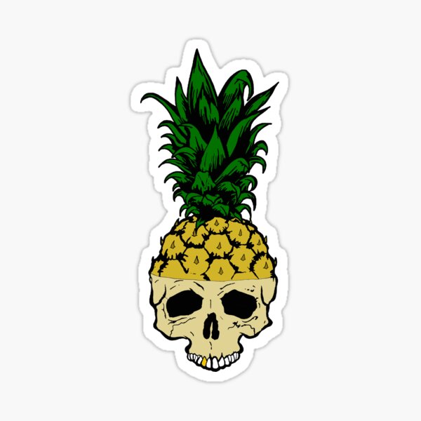 Pineapple skull by Evolved artist Billy Webbz  Evolved Body Arts