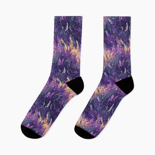 Item preview, Van Gogh-Inspired Lavender Pattern - Dreamy Swirls and Expressive Strokes designed and sold by TopArtsy.