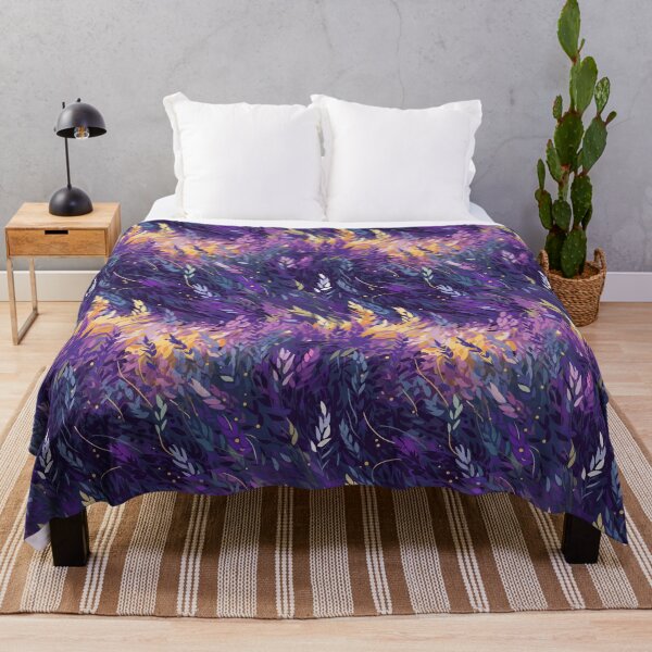 Item preview, Van Gogh-Inspired Lavender Pattern - Dreamy Swirls and Expressive Strokes designed and sold by TopArtsy.