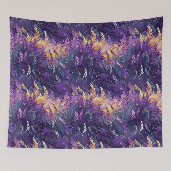 Item preview, Van Gogh-Inspired Lavender Pattern - Dreamy Swirls and Expressive Strokes designed and sold by TopArtsy.