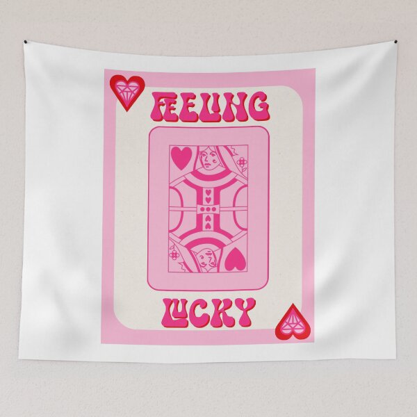 Item preview, feeling lucky! - pink and red designed and sold by Julia Santos.