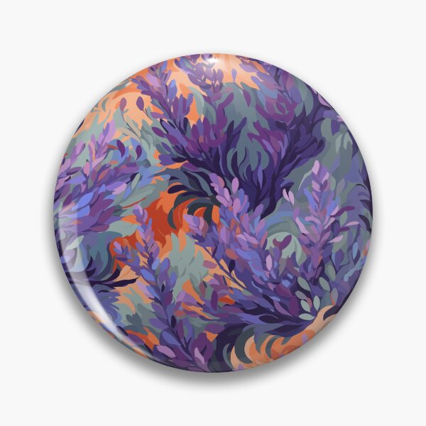 Item preview, Van Gogh-Inspired Lavender Pattern -  Expressive Strokes designed and sold by TopArtsy.
