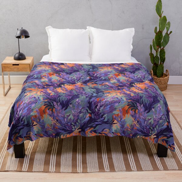 Item preview, Van Gogh-Inspired Lavender Pattern -  Expressive Strokes designed and sold by TopArtsy.
