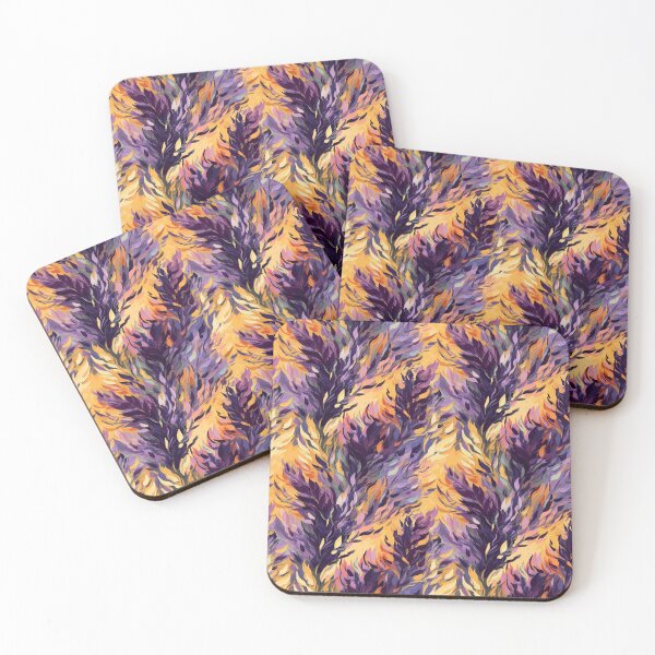 Item preview, Van Gogh-Inspired Lavender Pattern - Bold Color Contrasts and Expressive Strokes designed and sold by TopArtsy.