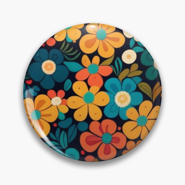 Artikelvorschau, Happy Simple Flower Collage Pattern By Brandon Cable entworfen und verkauft von BrandonArtWorld.