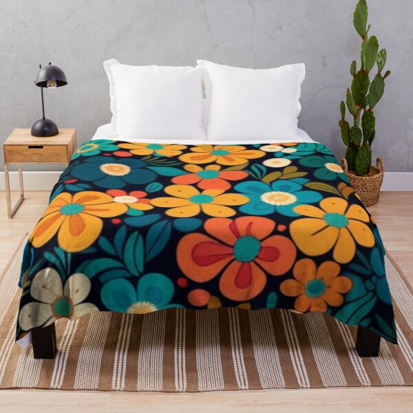 Item preview, Happy Simple Flower Collage Pattern By Brandon Cable designed and sold by BrandonArtWorld.
