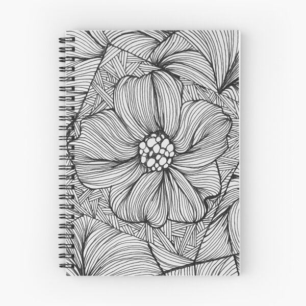 Item preview, Dimond Flower zentangle Illustration Design designed and sold by CrushOnCovers.