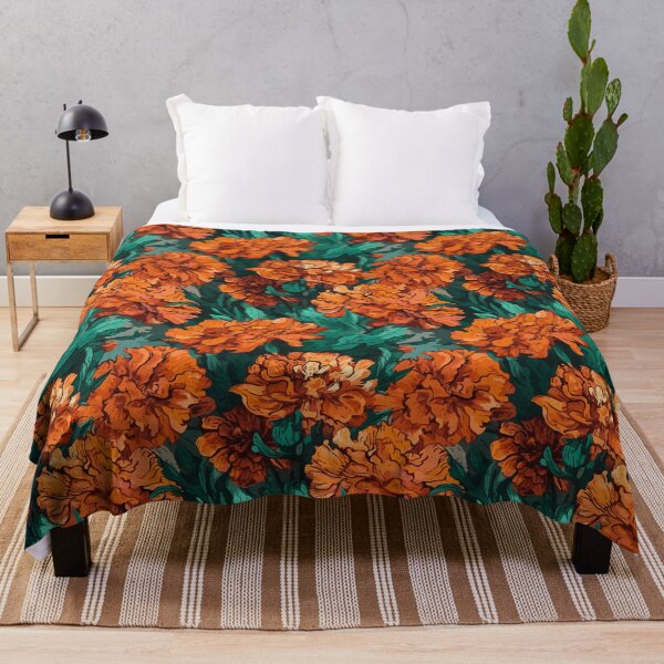 Item preview, Van Gogh-Inspired Marigold Pattern - Swirling Patterns and Expressive Strokes designed and sold by TopArtsy.