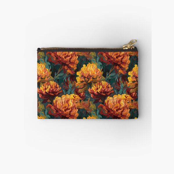 Item preview, Van Gogh-Inspired Marigold Pattern - Textured Background and Expressive Strokes designed and sold by TopArtsy.
