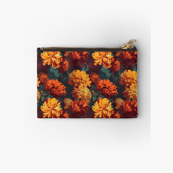 Item preview, Van Gogh-Inspired Marigold Pattern - Stippling Technique and Expressive Strokes designed and sold by TopArtsy.