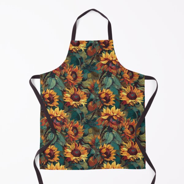 Item preview, Van Gogh-Inspired Sunflower Pattern - Dreamy Swirls and Expressive Strokes designed and sold by TopArtsy.