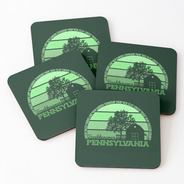 Item preview, Toughkenamon Pennsylvania Sunset Retro Vintage Local Pride Logo designed and sold by CRHPOD20.