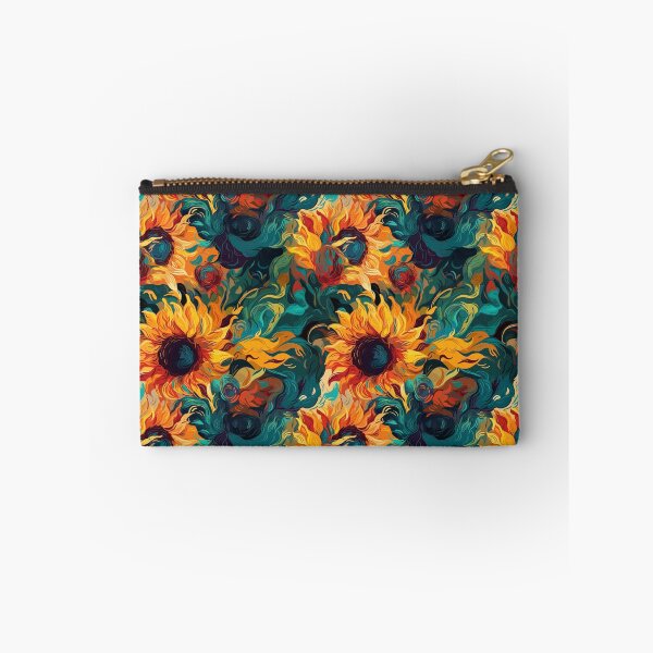 Item preview, Van Gogh-Inspired Sunflower Pattern - Bold Color Contrasts and Expressive Strokes designed and sold by TopArtsy.