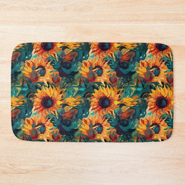 Item preview, Van Gogh-Inspired Sunflower Pattern - Bold Color Contrasts and Expressive Strokes designed and sold by TopArtsy.