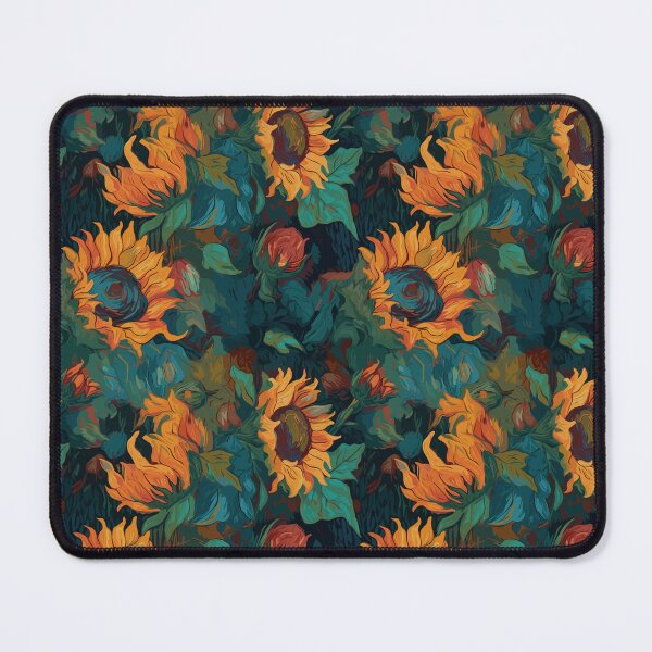Item preview, Van Gogh-Inspired Sunflower Pattern - Stippling Technique and Expressive Strokes designed and sold by TopArtsy.