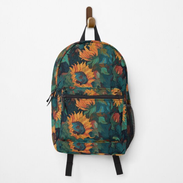 Item preview, Van Gogh-Inspired Sunflower Pattern - Stippling Technique and Expressive Strokes designed and sold by TopArtsy.