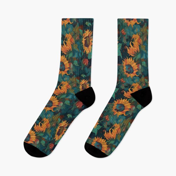 Item preview, Van Gogh-Inspired Sunflower Pattern - Stippling Technique and Expressive Strokes designed and sold by TopArtsy.