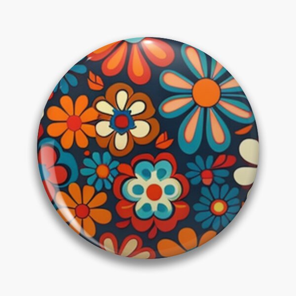 Artikelvorschau, Happy Simple Flower Collage Pattern By Brandon Cable entworfen und verkauft von BrandonArtWorld.