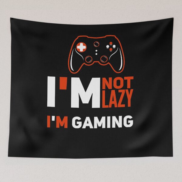 Item preview, I’m not lazy, I’m gaming designed and sold by mwebba2005.