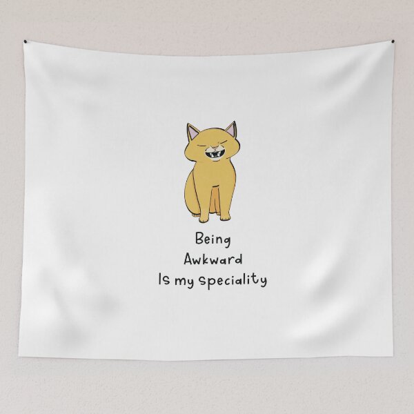 Item preview, Being Awkward Is My Specialty - Astonished Cat Company - Gift For Cat Owners designed and sold by AstonishedCatCo.