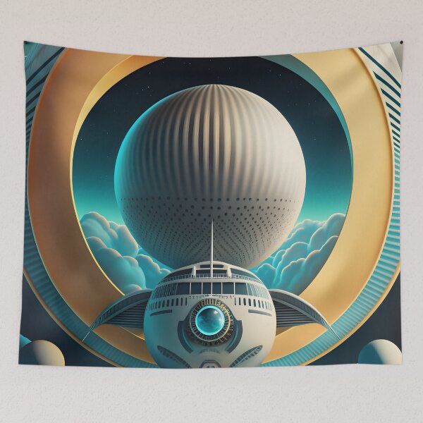 Item preview, Deco Spaceship Landing In Planet X433's Space Port designed and sold by alexoviedo999.