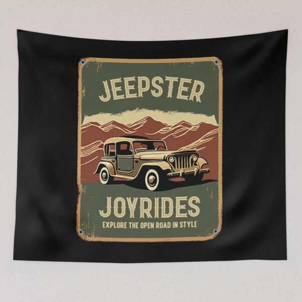 Item preview, Man Cave Sign Jeepster Wall Decor for Mancave Bar Decorations designed and sold by best-of-panama.