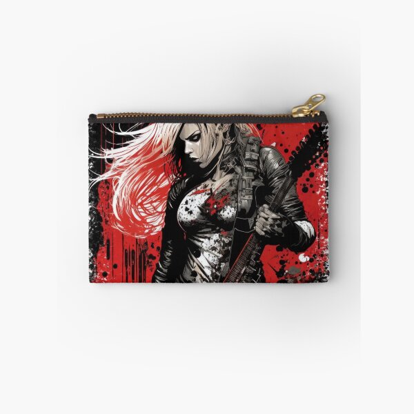 Item preview, ROCKER GIRL LEATHER SUIT SPLASH ELECTRIC GUITAR DESTROYER designed and sold by ogirdorgraphics.